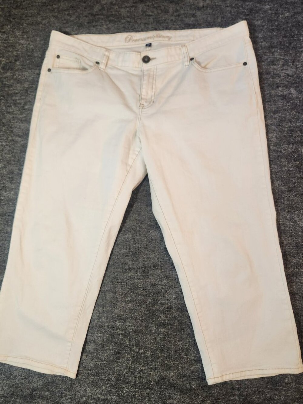 Gap Women's Size 16 Premium Skinny White Stretch Denim Five Pocket Jeans - Picture 1 of 5